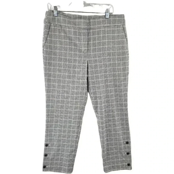 Ann Taylor Checkered Women's Crop Pants 8 - Picture 1 of 9